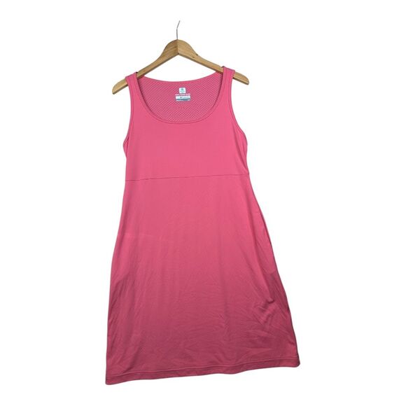 Columbia Omni Sweat Activated Cooling Sleeveless Athletic Dress size Medium Pink - Picture 1 of 8